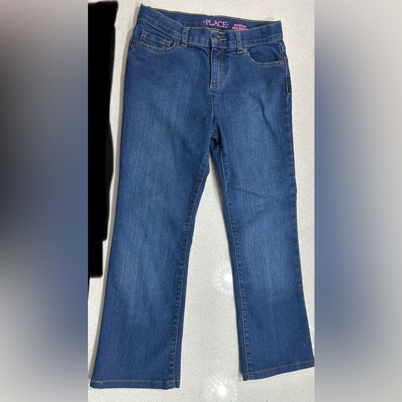 The Children's Place: Girls Bootcut Jeans- Size 12 - Picture 3 of 7